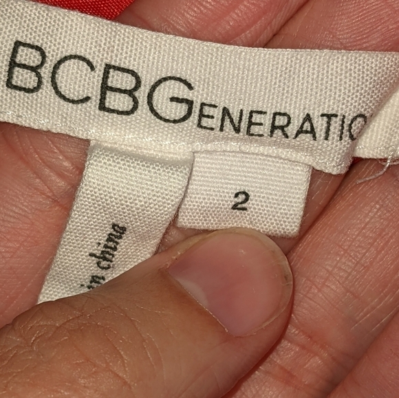 BCBGERATION Pleated Halter Style Dress Sz 2 - Picture 10 of 15